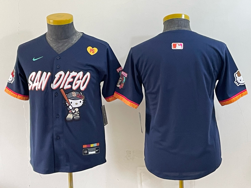 Youth San Diego Padres blank blue Nike 2026 MLB Jersey 0831006->youth mlb jersey->Youth Jersey